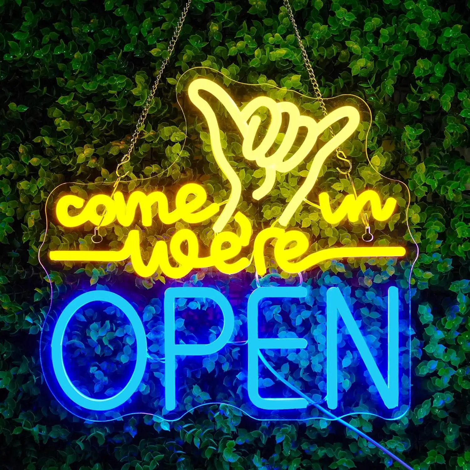 Come In We Are Open Neon Signs Dimmable LED Open Neon Sign Wall Decor For Bars Cafes Clubs Stores Beer Coffee Store
