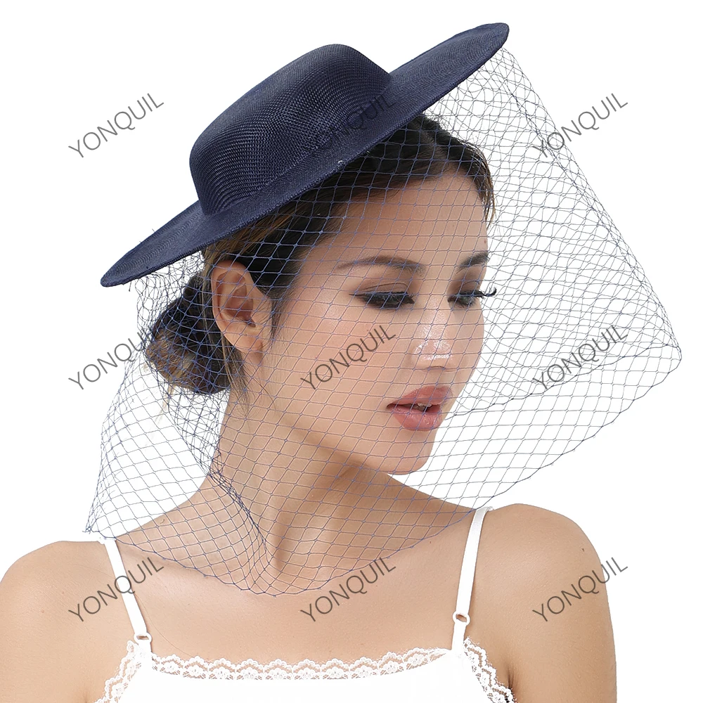 

Women Party Dinner Big Top Hat 30 CM Size Deby Cocktail Ladies Chapeau Cap Bride Wedding Fascinators Base DIY Hair Accessories
