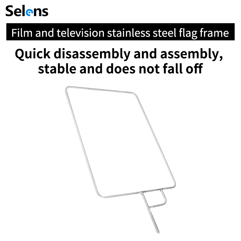 Selens Stainless Steel Flag Panel 45X60CM,60X75CM,75X90CM Reflector Diffuser for Photographic Studio Lighting Acessorios