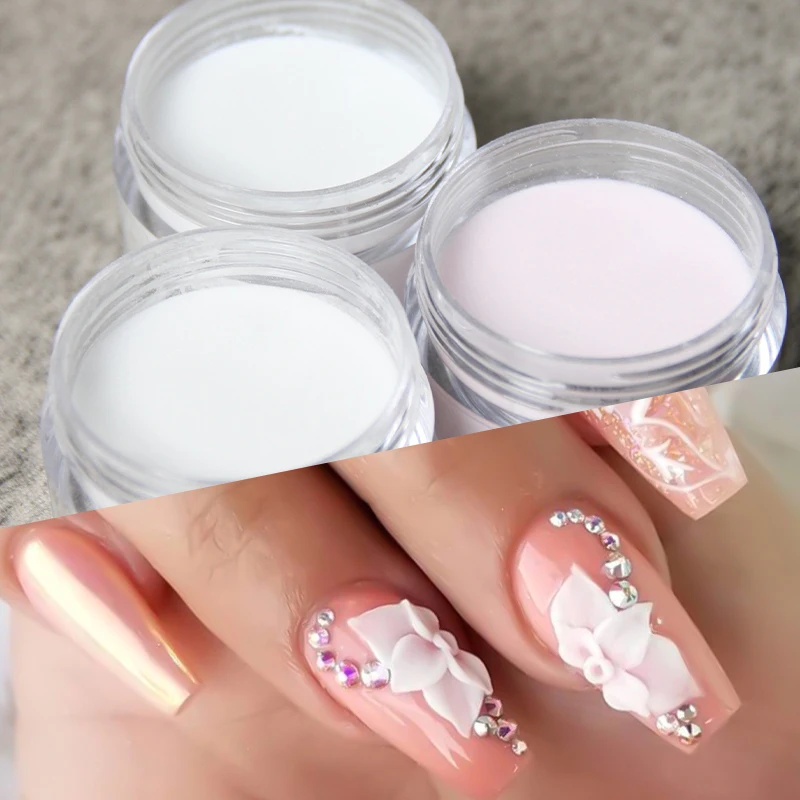 Polvo acrílico para extensión de uñas, suministros profesionales, decoración de manicura, 45g