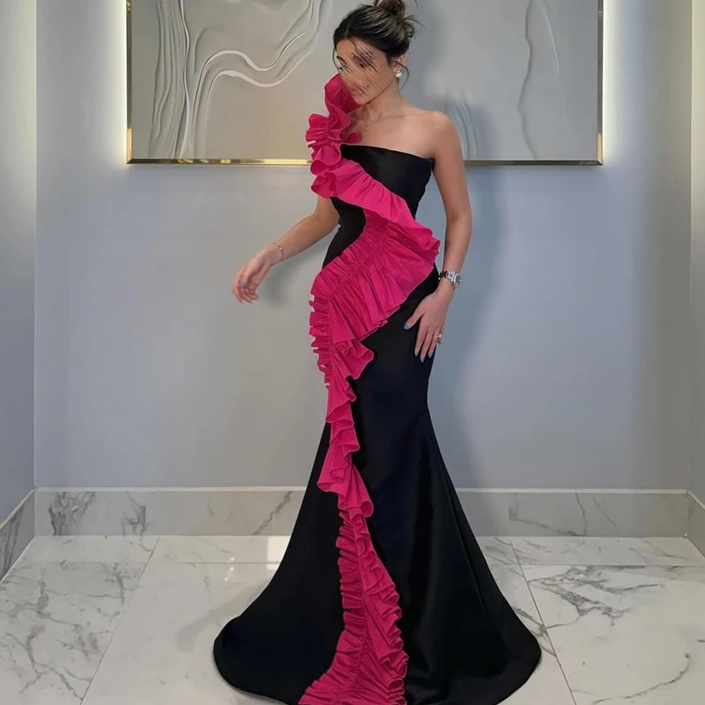 

Court Train pleats Mermaid Open Back Ruffles Evening Dress for special Exquisite Sleeveless Satin Strapless Floor Length