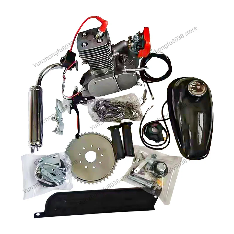 100cc /110cc  2 Stroke Bicycle Gas Engine Electric Bicycle Mountain Pocket Bike Complete Engine Set Motor
