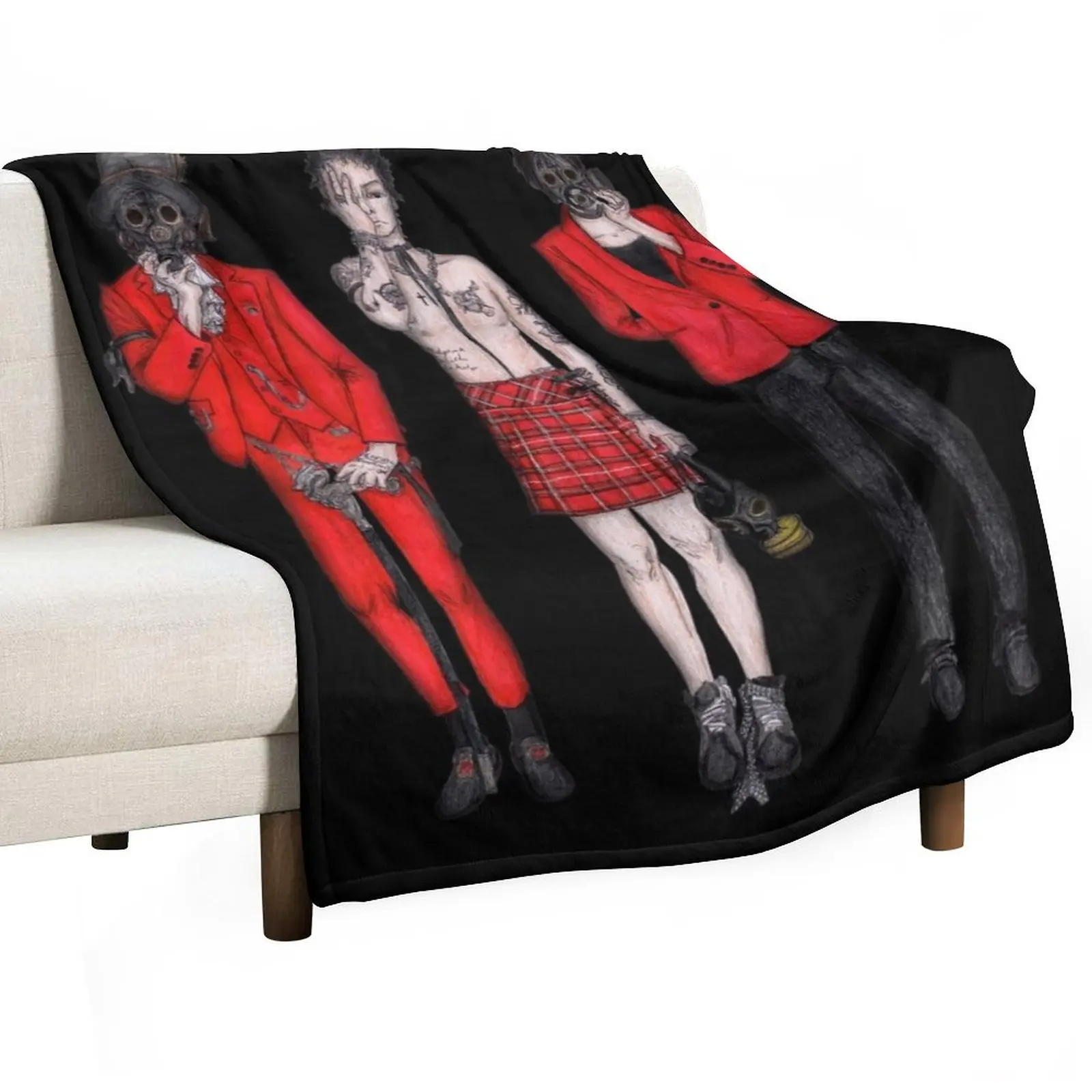 Palaye Royale - Bastards 2 Throw Blanket For Decorative Sofa Giant Sofa Blankets