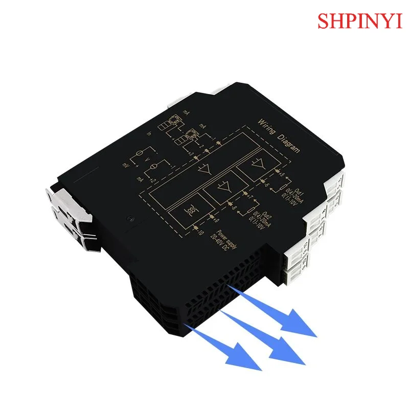 THS-IP Industrial Grade Current Input Isolator, 35mm DIN Rail, 1-5V Conversion, Stable Performance for Power Industry