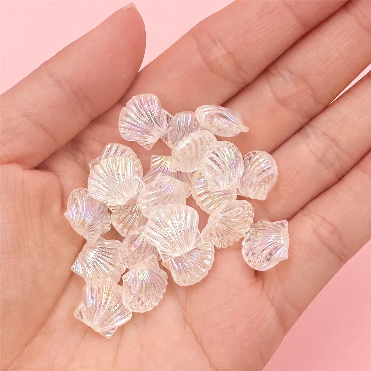 13mm 20Pcs Ocean Style Multicolor Shell Acrylic Beads For Jewelry Making DIY Necklace Bracelet Pendant Fashion Accessories