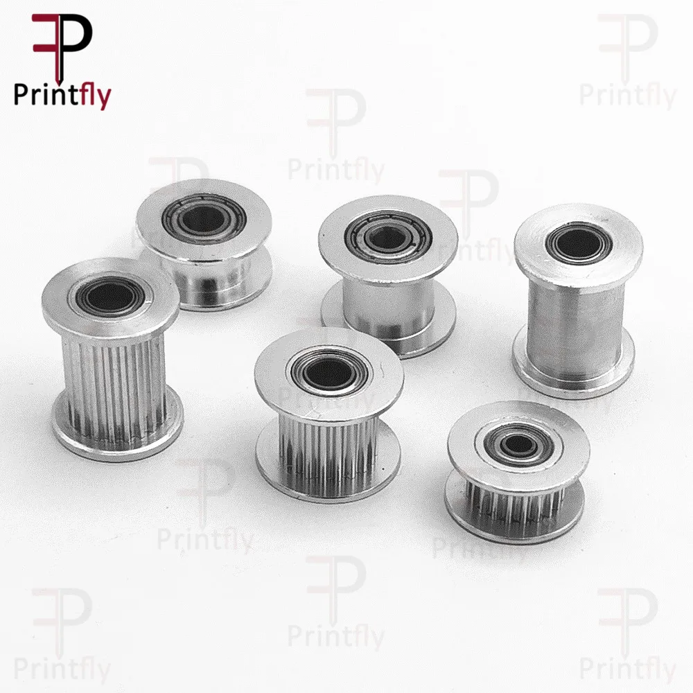 Printfly 2GT Idler Pulley 20 Teeth Bore 3 4 5 6 8 mm width Bearing Timing belt For 6 10 15mm 3D Printer Accessories Tensioning