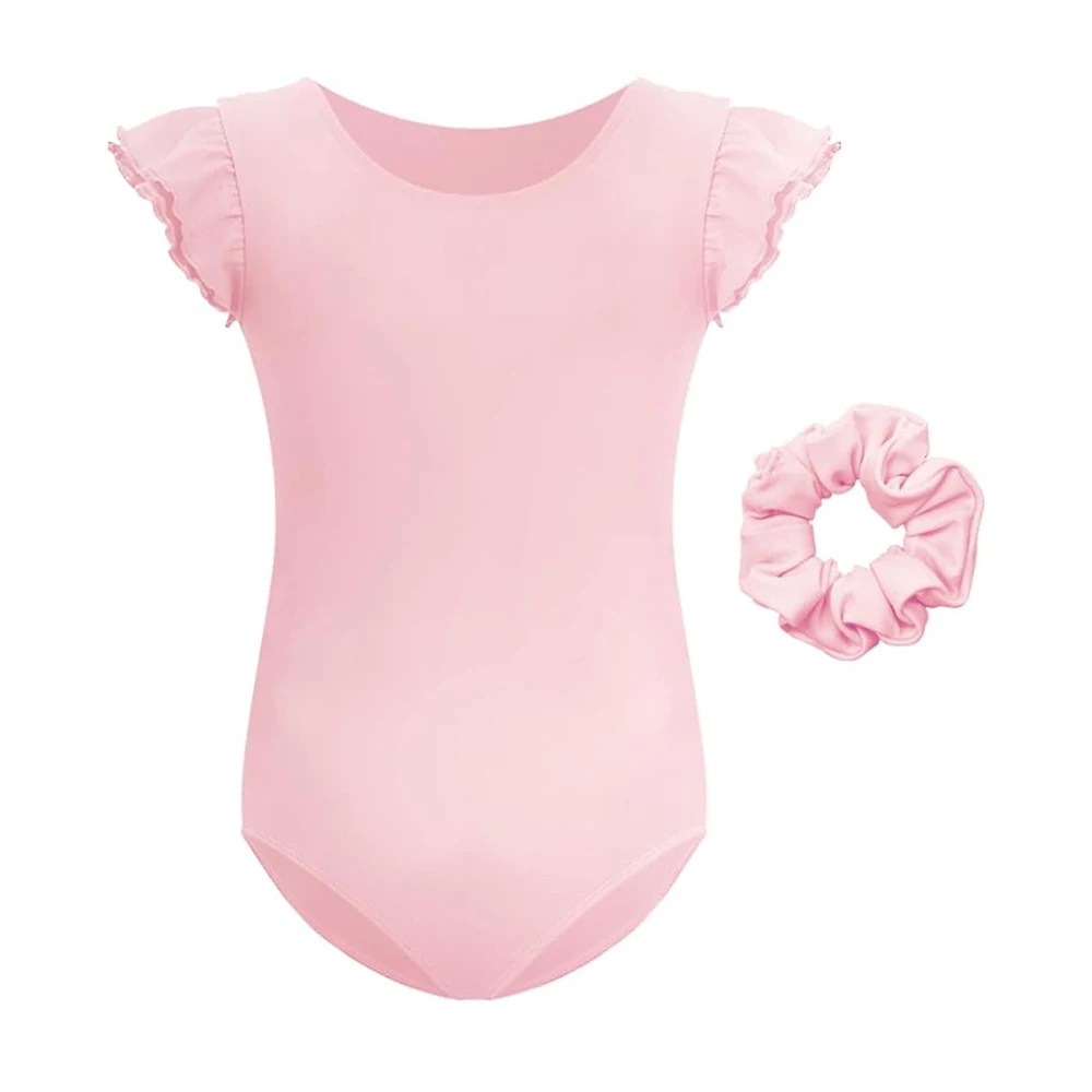 

Toddler Ruffle Short Sleeve Spandex Leotard Girl Ballet Leotard Party Dance Costume Stage Gymnastic Show Princess Clothing Kids