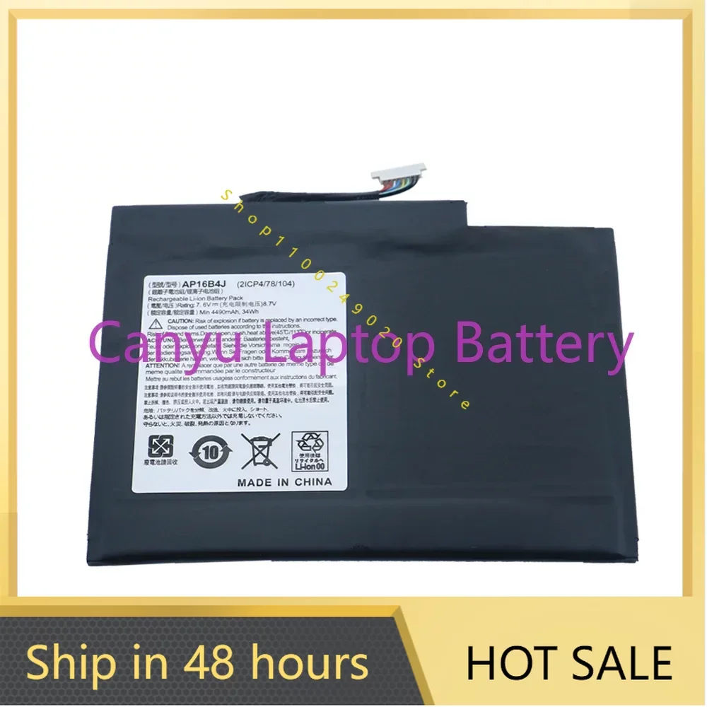 

AP16B4J Battery For Acer Aspire Switch Alpha 12 SA5-271 PC SWITCH 5 SW512-52- ALPHA 12 -F58U 7 Black Edition 7.8V