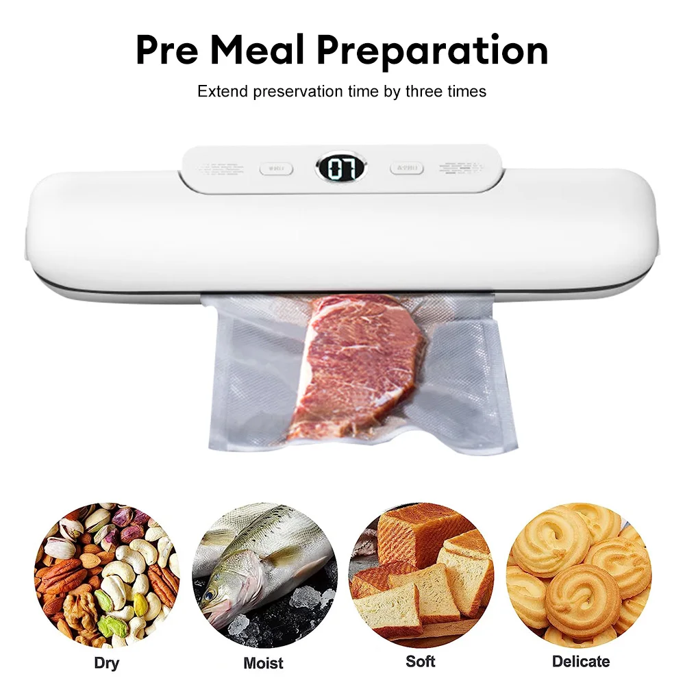 Food Vacuum Sealer Vacuum Packaging Machine For Food With 50pcs Packed Bags Z-21 Automatic Household Food Vacuum Sealing 220V