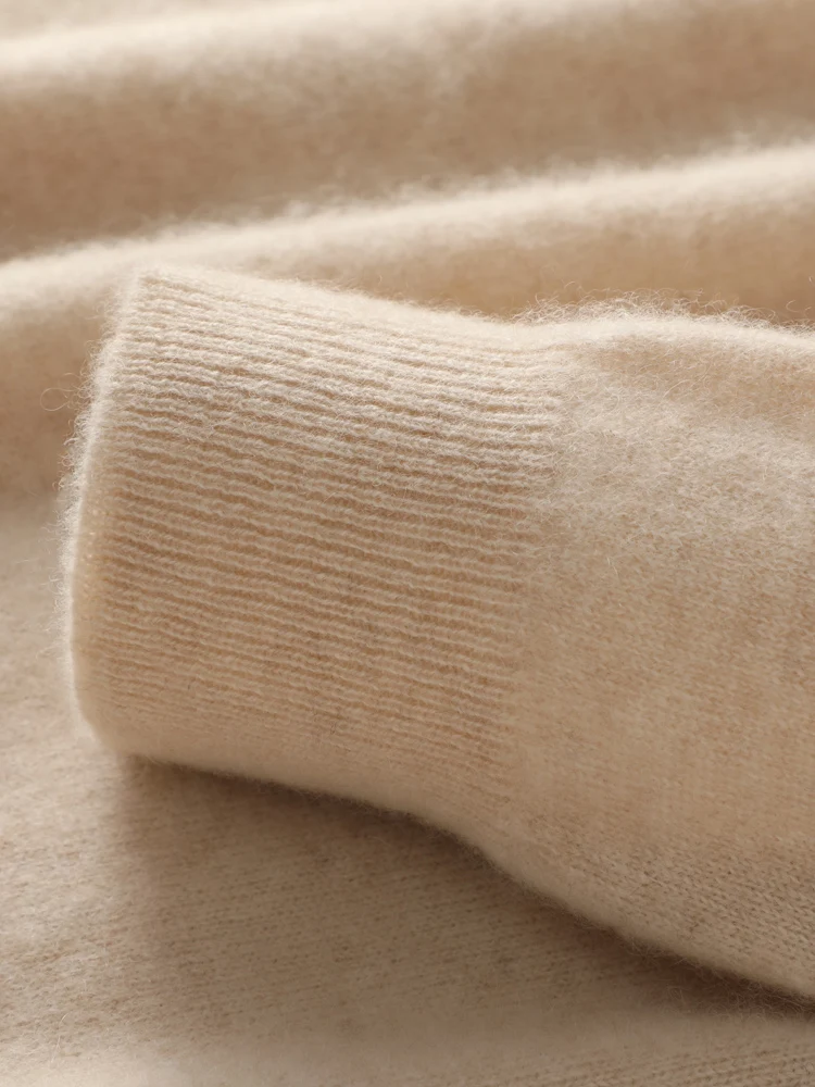 Men 100% Merino Wool Sweater Casual Autumn Winter O-neck Pullover Comfortable Soft Knitwear Classic Warm Basic Jumper Tops