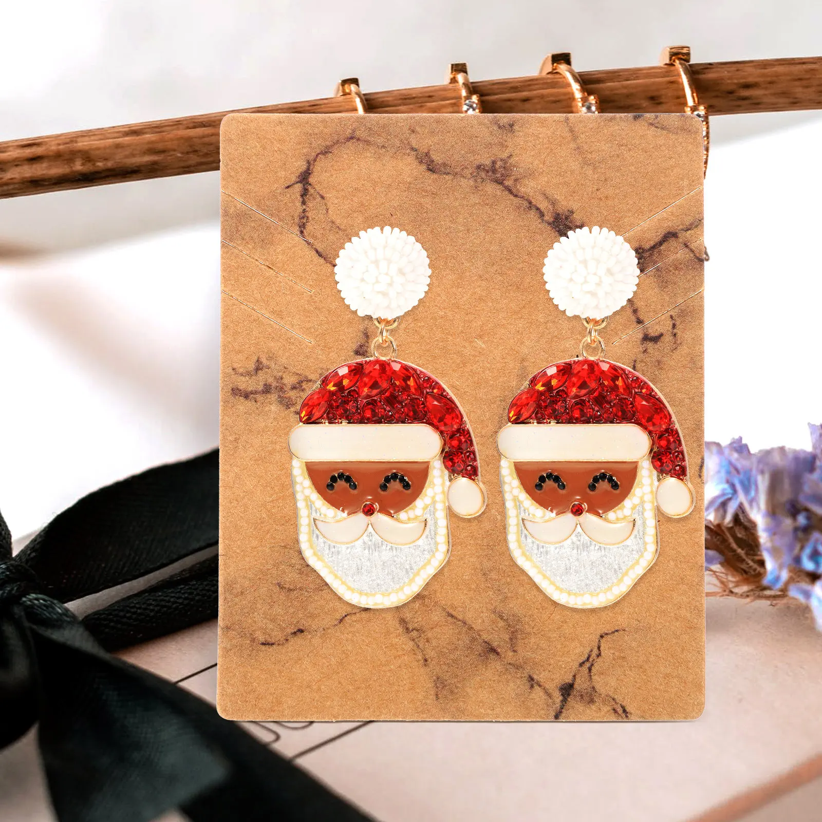 

100 шт. Декоративные карточки для демонстрации ювелирных изделий с цветочным узором, многоразовые бумажные держатели для серег и ожерелий