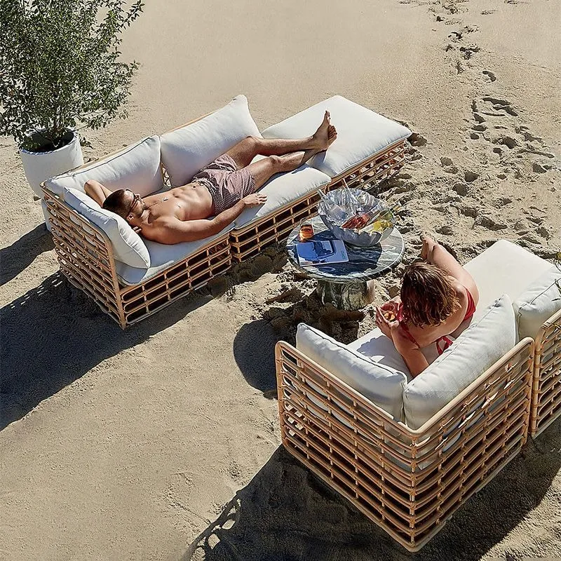 

Sofa Combination Courtyard Villa Balcony Outdoor Garden Rainproof South East Asia Room