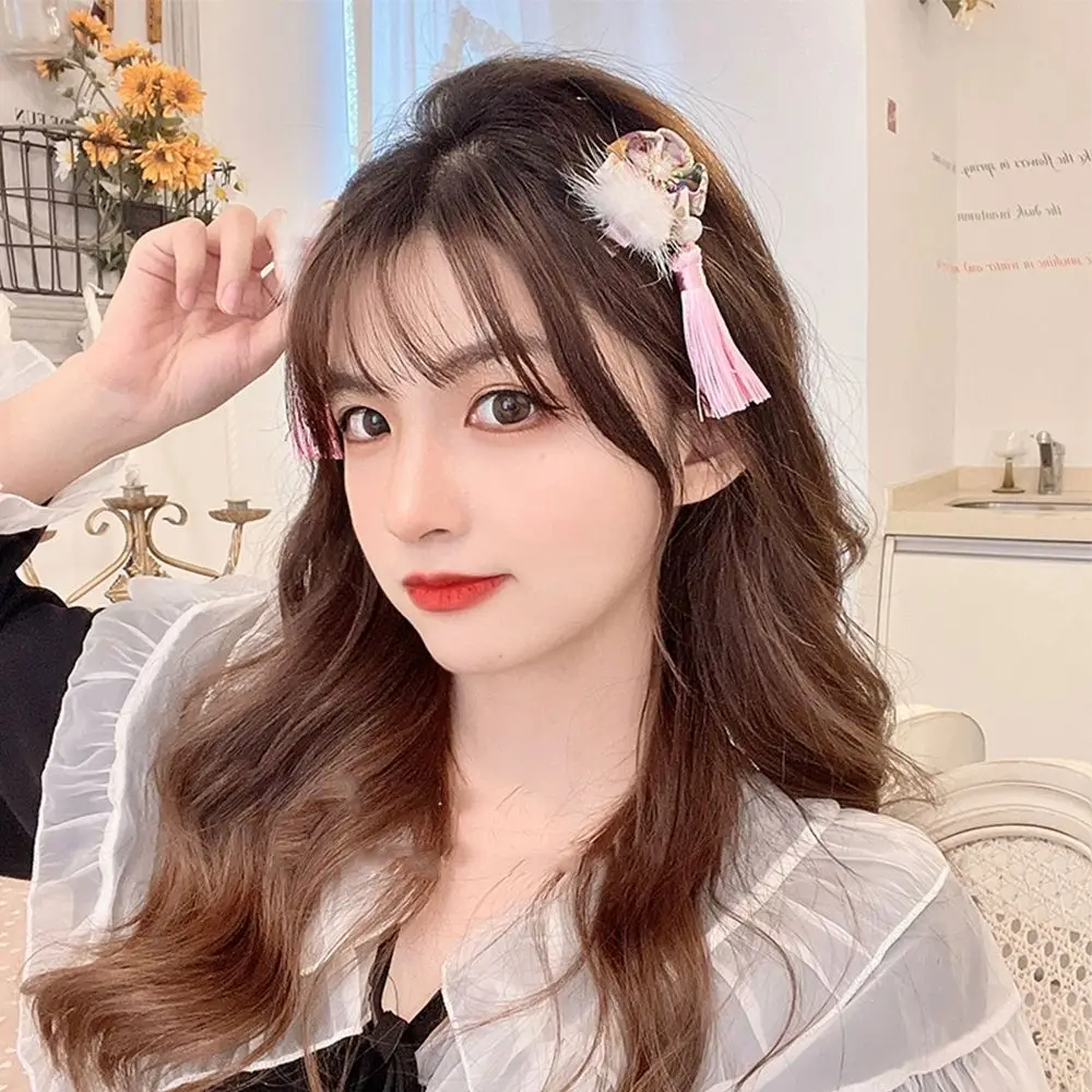 أصحاب بلون الفتيات أجراس شرابة Bowknot الأطفال أغطية الرأس الشعر حبل السنة الجديدة إكسسوارات الشعر مشبك منقار البط