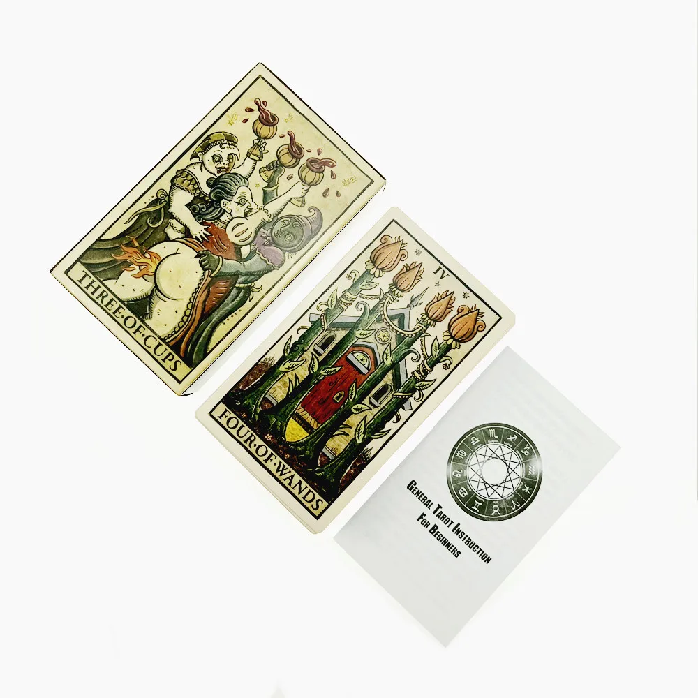 Neue 12*7cm Trionfi della luna illustrierte Tarot karte mit Reiseführer Tarot deck Tarot karten Tarot karten Brettspiel für Erwachsene