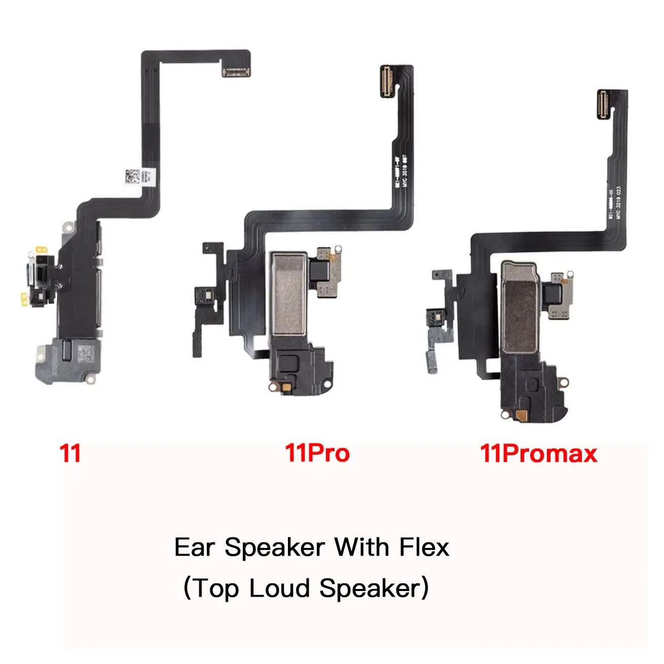 Ear Speaker Flex Cable Replacement For iPhone X XR XS 11 12 Mini Pro Max Top Loud Speaker With Microphone Proximity Sensor