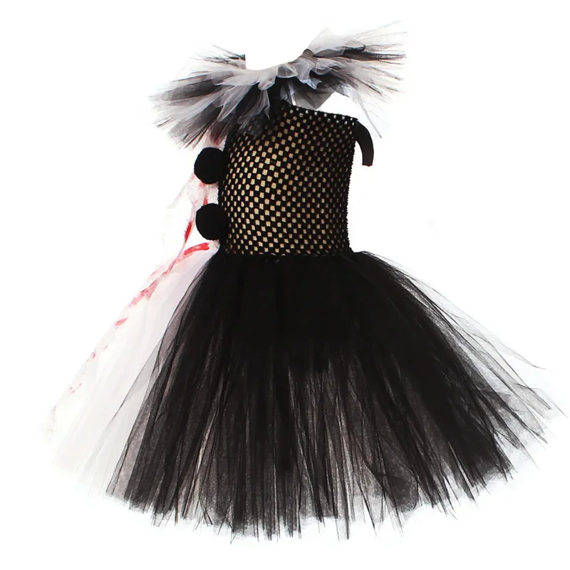 Cossky Terrifier sztuki klaun przebranie na karnawał dzieci dziewczynki kapelusz derby pasuje do kostium na Halloween dla dzieci