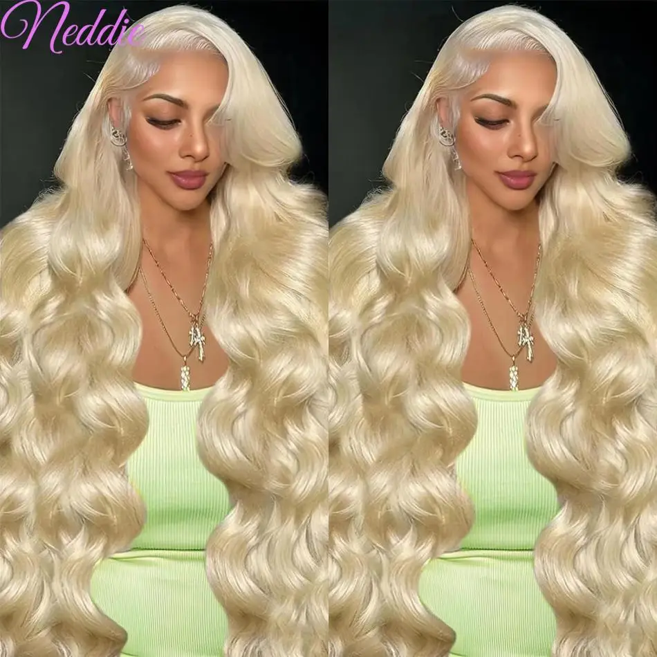 Blonde 613 Lace Front Wigs 13x6 HD Lace Wig Body Wave Human Hair Wigs 30 Inch PrePlucked Colored Brazilian Lace Frontal Wig