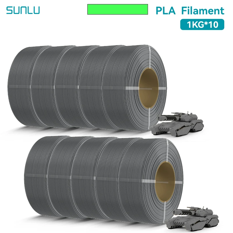 SUNLU 10KG PLA/PETG/Hoge snelheid mat PETG-filament 1,75 mm 1KG zonder lade 3D-printerfilament voor 3D-printer, Refll-filament