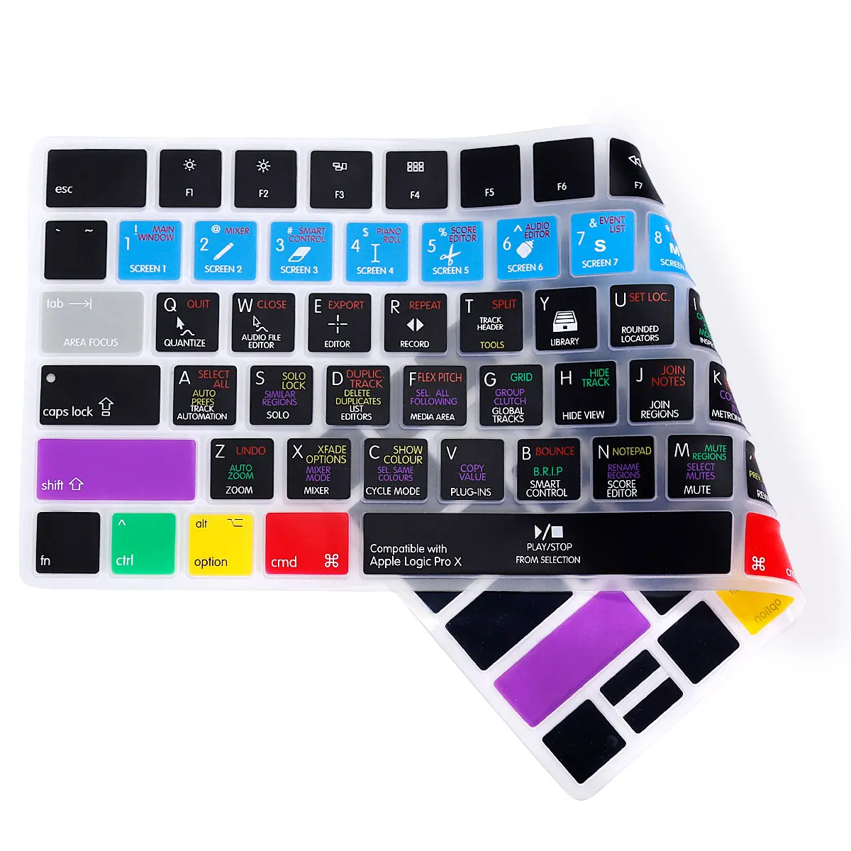 أدوات Ableton Live/Pro/Final Cut Pro X Hotkey غطاء لوحة المفاتيح الوظيفية للوحة المفاتيح Apple iMac Magic 2nd Gen A1644 MLA22LL/ A