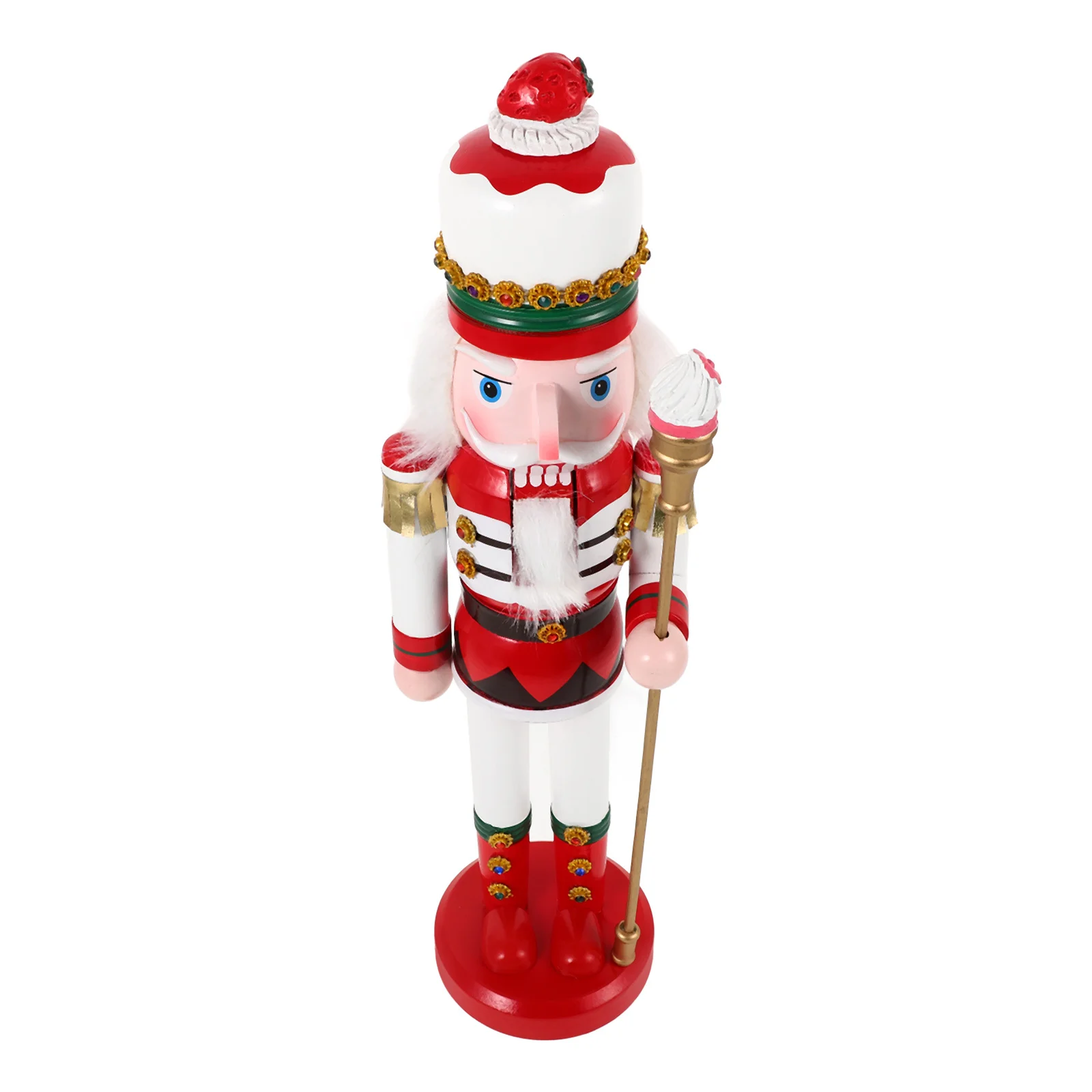 

Christmas Nutcracker Decor Wooden Colorful Classic Xmas Ornament Tabletop Decoration Nutcracker Puppet Xmas Party Favor
