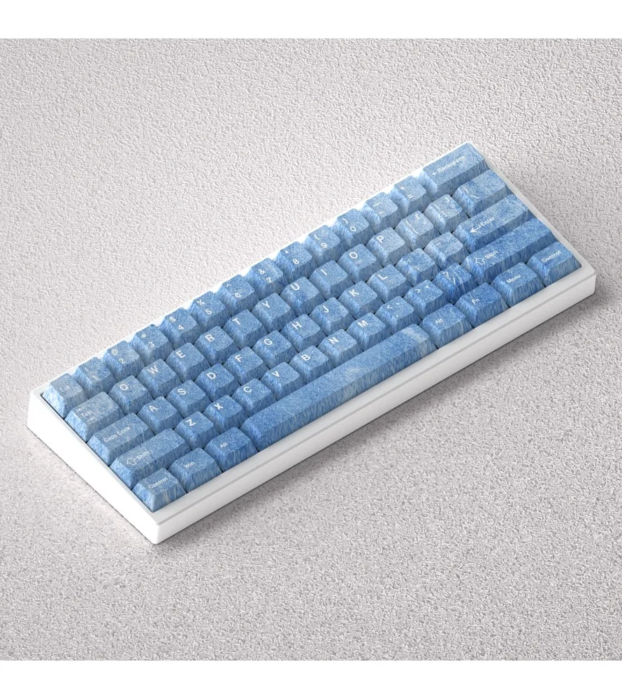 Positive engraving opaque adaptation 60 65 68 keyboard small fresh keycap original height PBT material
