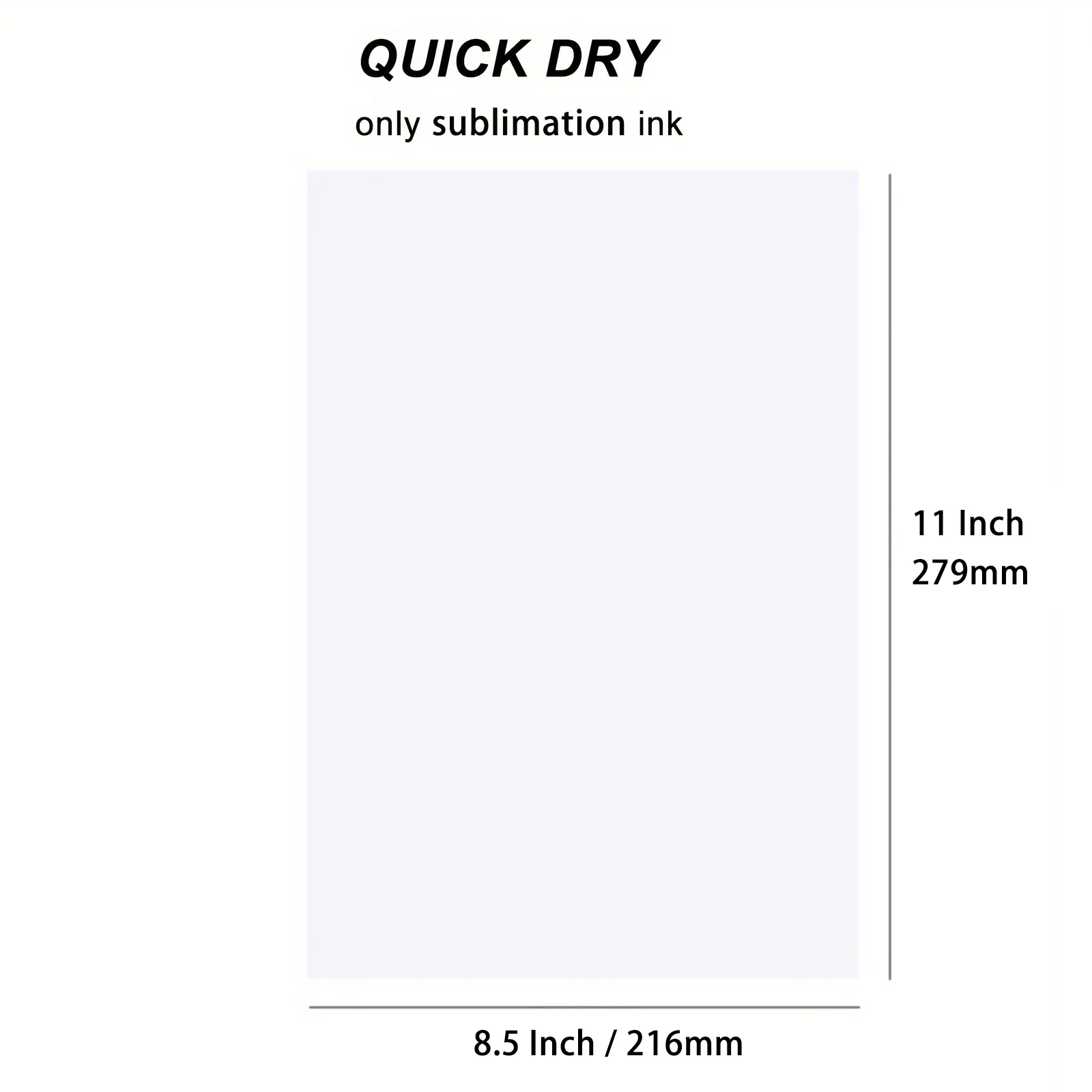 8.5x11 في 105G 50 ورقة التسامي ورقة نقل الحرارة ورقة طابعة نافثة للحبر مع حبر التسامي للحبر التسامي