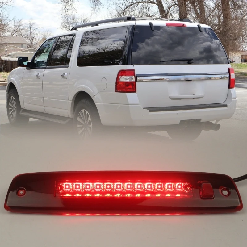 High Mount Brake Light Assembly 2L1Z13A613AB, 2L1Z13A613AA Rear Upper Stop Lamp Housing Repair Part Unit for Listed H9EE