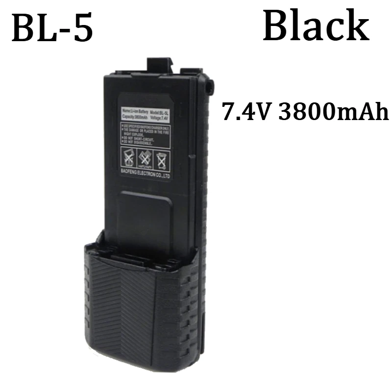 New For Baofeng UV-5R Walkie Talkie Large Capacity Battery BL-5L 3800mAh For UV5R BL-5 Walkie Talkie Battery view 4
