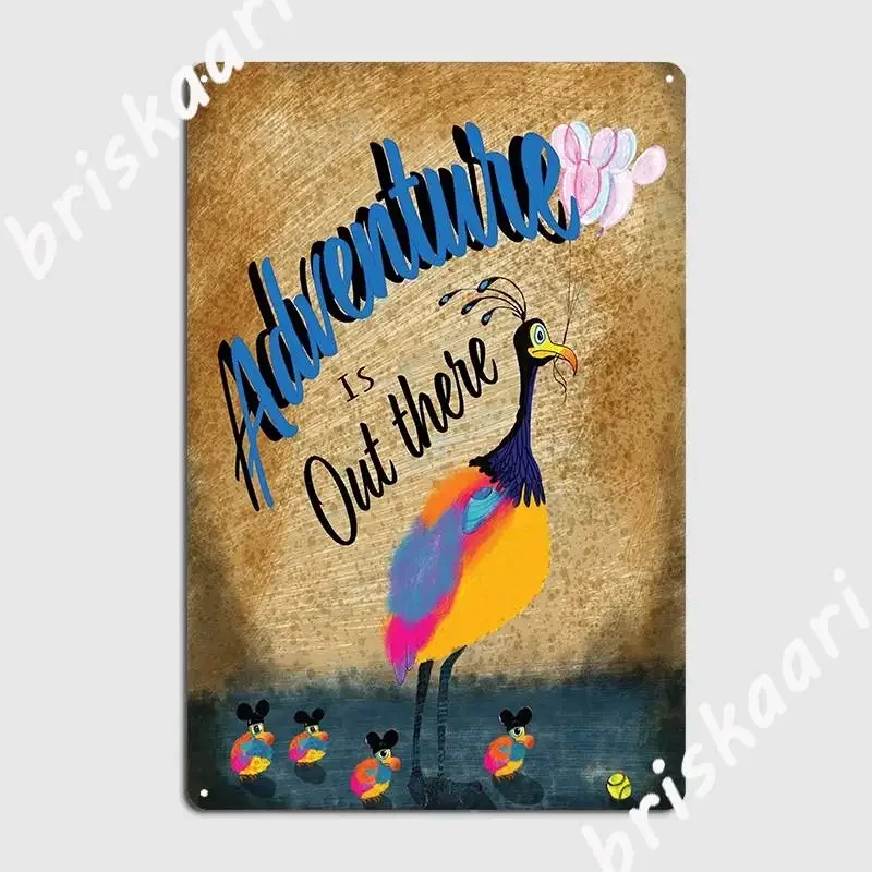 Up Adventure Is Out There Kevin Metal Sign Plates Designing Wall Mural Mural Tin Sign Poster