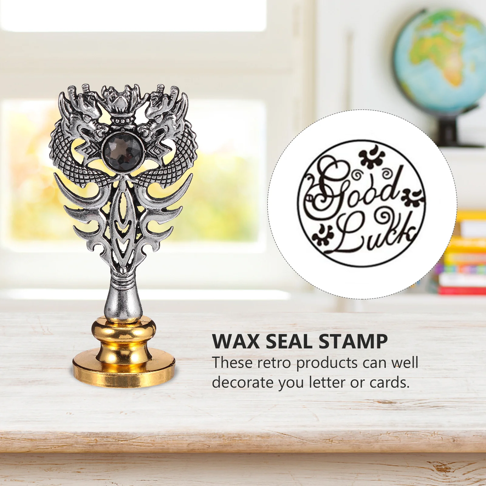 

1Pcs Metal Wax Seal Stamp Handheld Durable Premium Quality Creative Packaging Decoration Scrapbook Wax Sealing Stamper