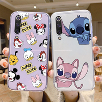 for Xiaomi Mi 9 Lite A3 Phone Case Mickey Minnie Mouse Daisy Donald Duck Stitch Mi9 9Lite Clear Transparent Xiaomi9 SE CC9 Cover