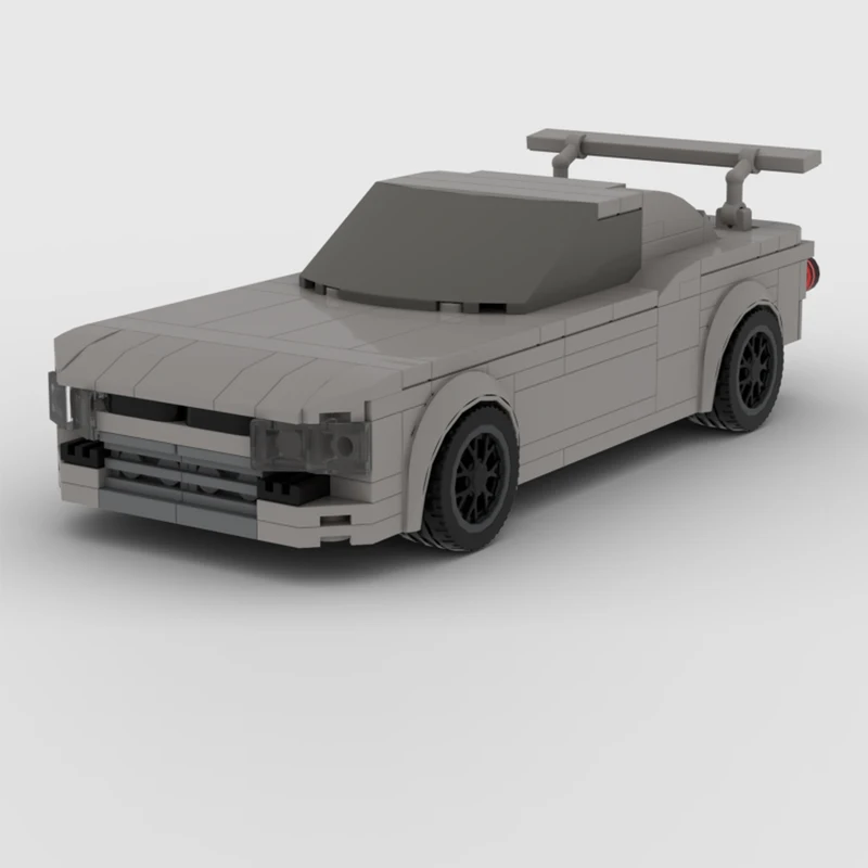 City Car Model MOC Building Bricks R33 High-Performance Sports Car Modular Technology Children Holiday Gifts Assemble Toys Suit