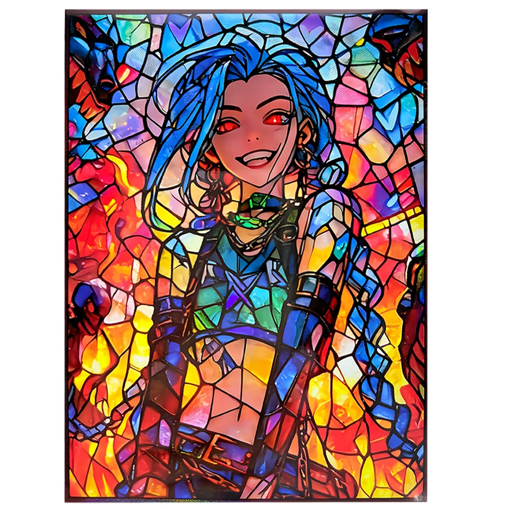 

50PCS 66x91mm Flash Animation Card Sleeve for MTG/PKM/PTCG Game Card Trading Cards Standard size Game Cards Sturdy Card Sleeve