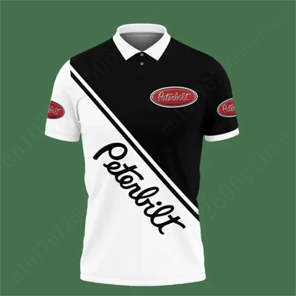 Peterbilt-Polo de Anime Harajuku para hombre, camisa de manga corta transpirable, informal, ropa de Golf, Unisex