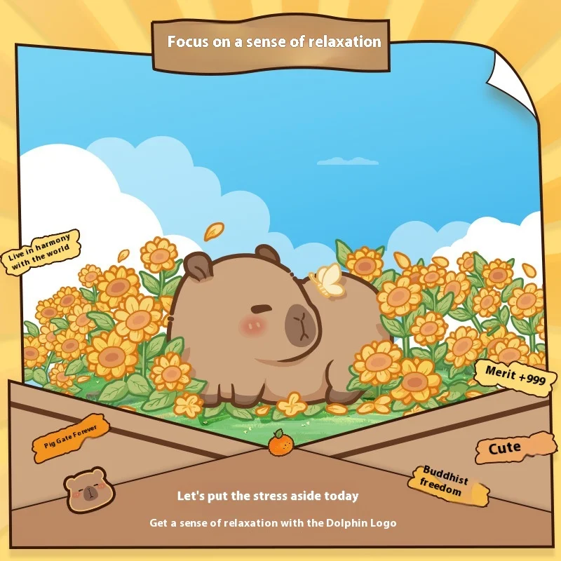 

Беспроводная мышь Kapibara 2,4G, универсальная для офисного ноутбука для милых девочек