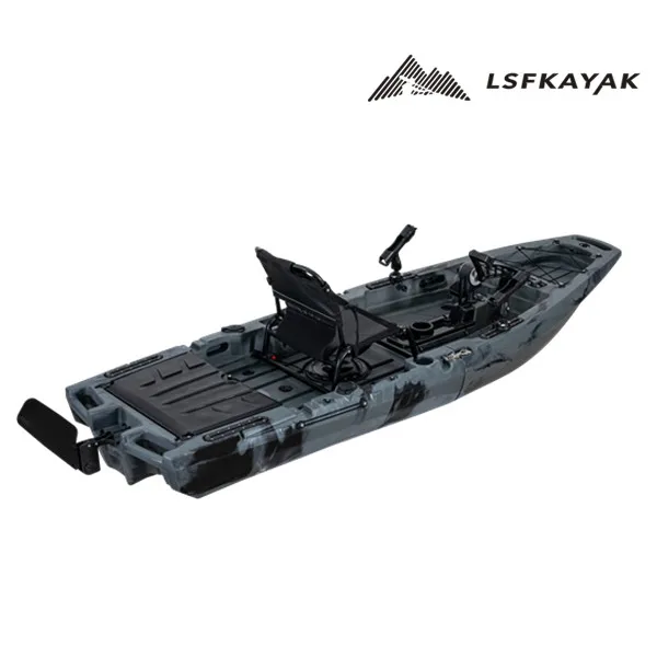 جديد وحدات الصيد كاياك 10ft دواسة القدم دواسة واحدة محرك الجلوس على أعلى الزورق #4