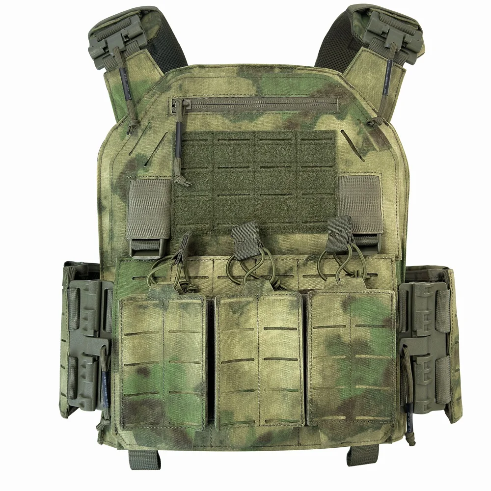 1000D Nylon tactical vest suit laser cutting modular quick  release  vest with triple pouch Wear-resistant Scratch Resistant