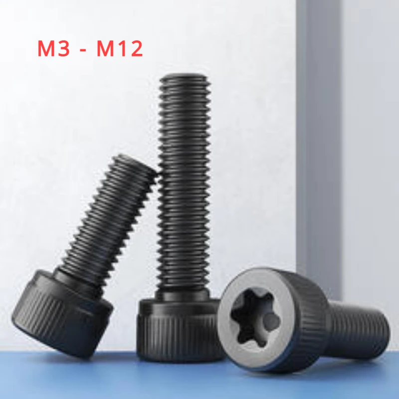Black 12.9 Grade 12.9 High-strength Socket Head Cap Screws With Round Head M3-M12
