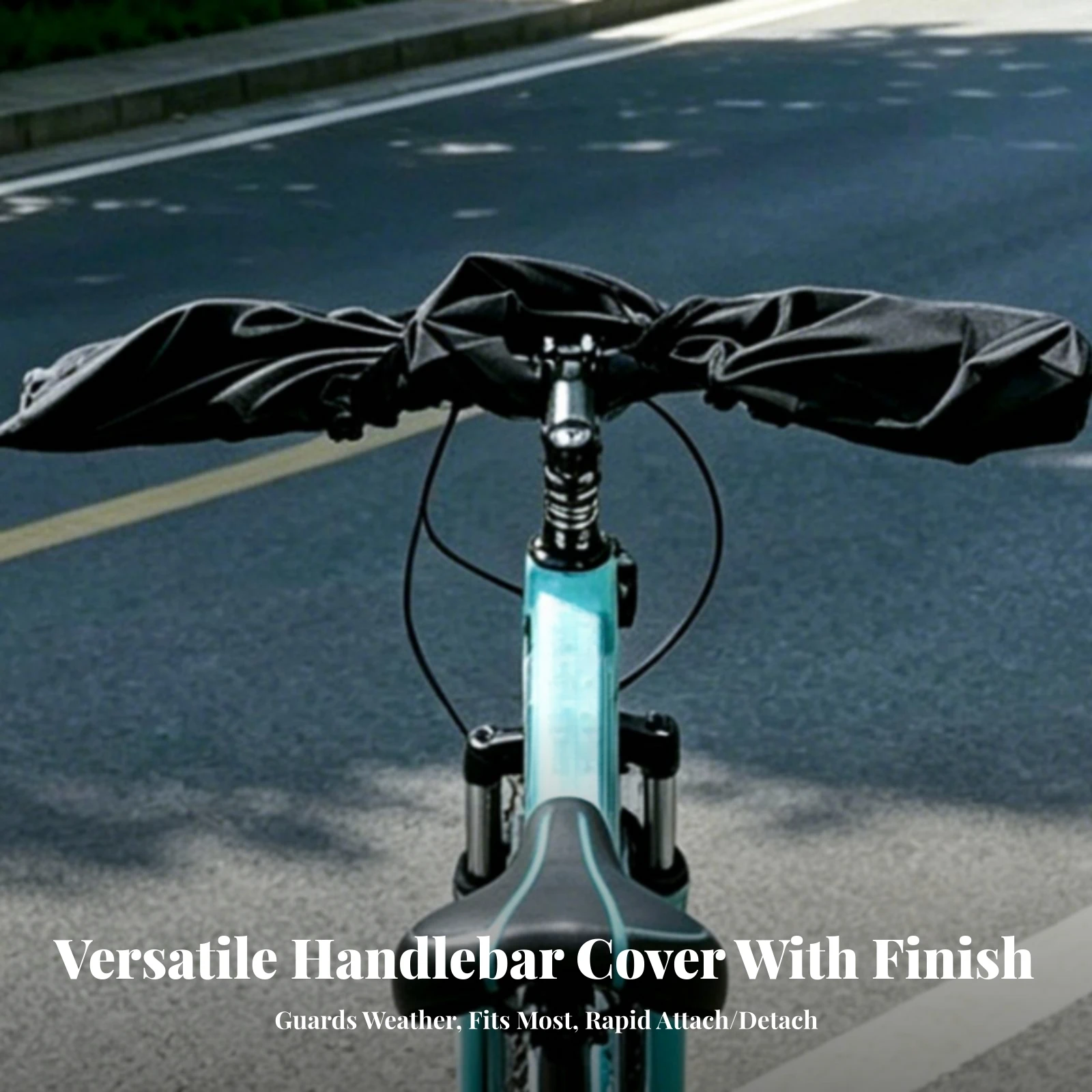 Two-Wheeler Handlebar Shielding Cover Scratch-Resistant Mountain Bike Handlebar Cover Easy to Install Water-Repellent