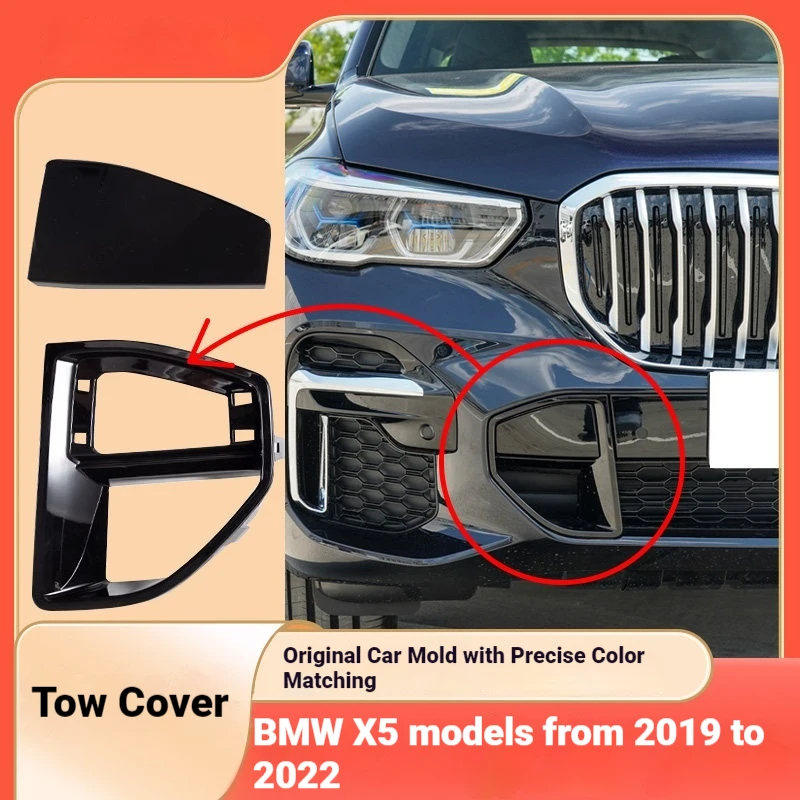 For 19 20 21 22 X5 G05 Trailer Cover Front Bar Trailer Hook Tow Rope Cover Trailer Hole Cover