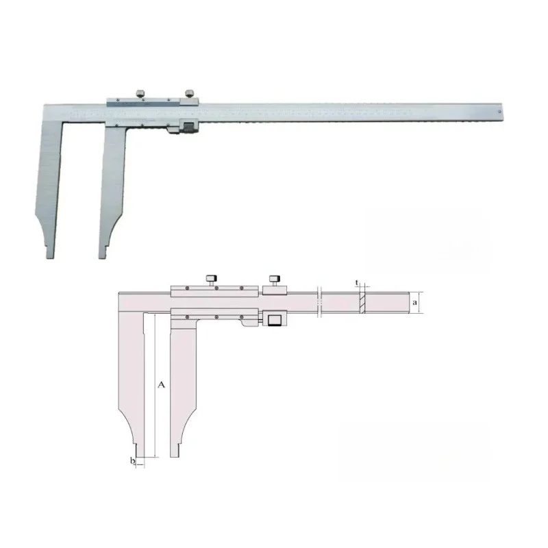 

【Best-selling】Offer Measuring Tool 0-1500Mm 6 Inch Plastic Lcd Material Long Jaw Vernier Caliper Digital Electronic