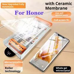 Magic6 Ultimate Roller Second Stickers HonorX50 Pro Curved Screen Protector For Honor Magic5/4Pro Ceramic Film HonorV40 X40 Soft