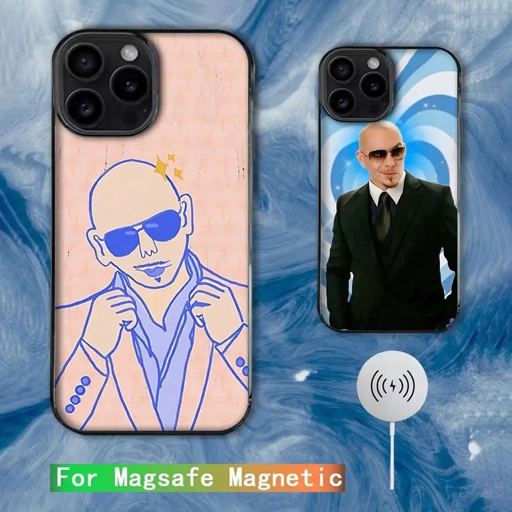 

Mr W-Worldwide Pitbull Phone Case For iPhone 16e,16,15,14,13,12,11,Plus,Pro,Max,Mini Magsafe Magnetic Wireless Charging