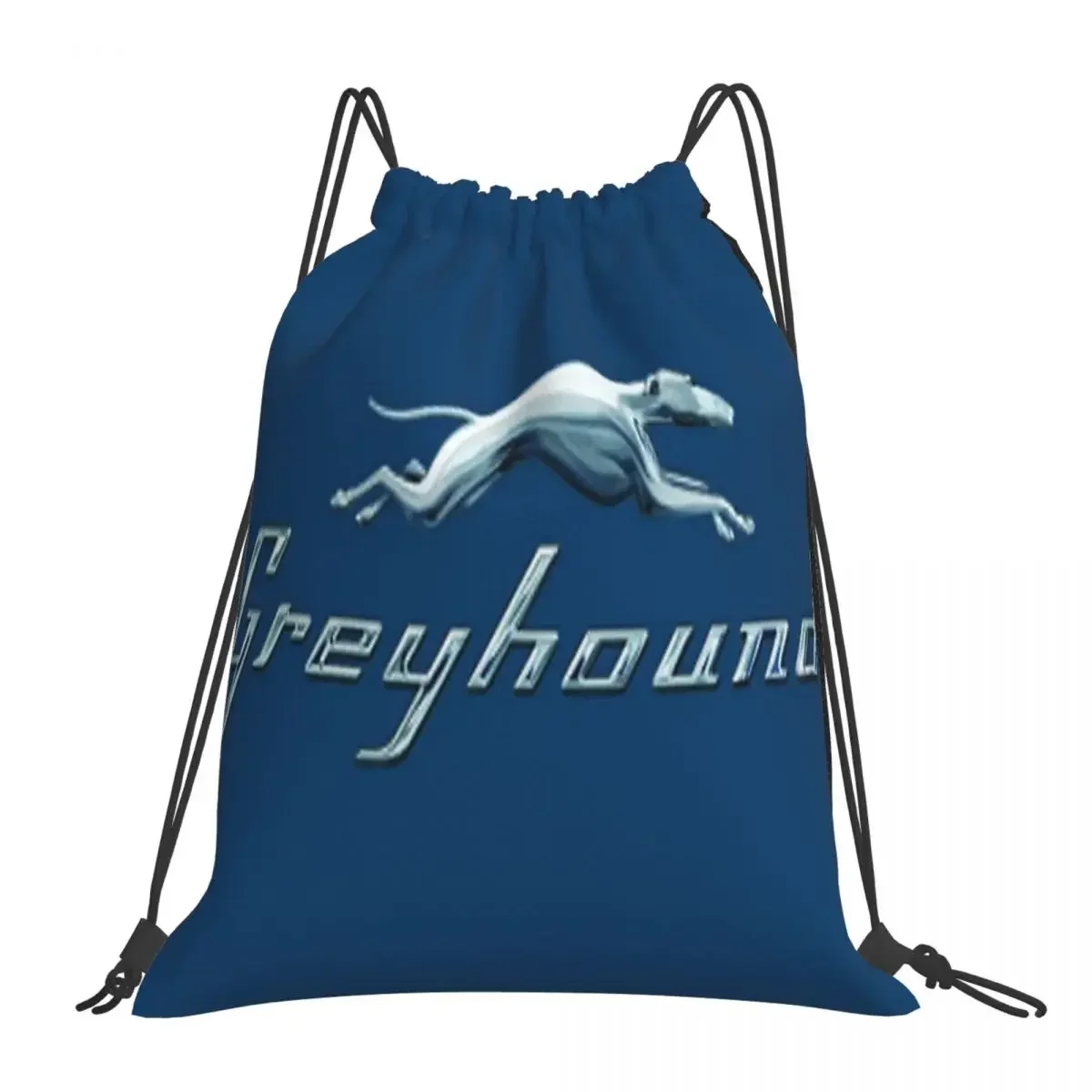 

Greyhound Blue Bus Logo Backpacks Multi-function Drawstring Bags Drawstring Bundle Pocket Sundries Bag BookBag For Man Students