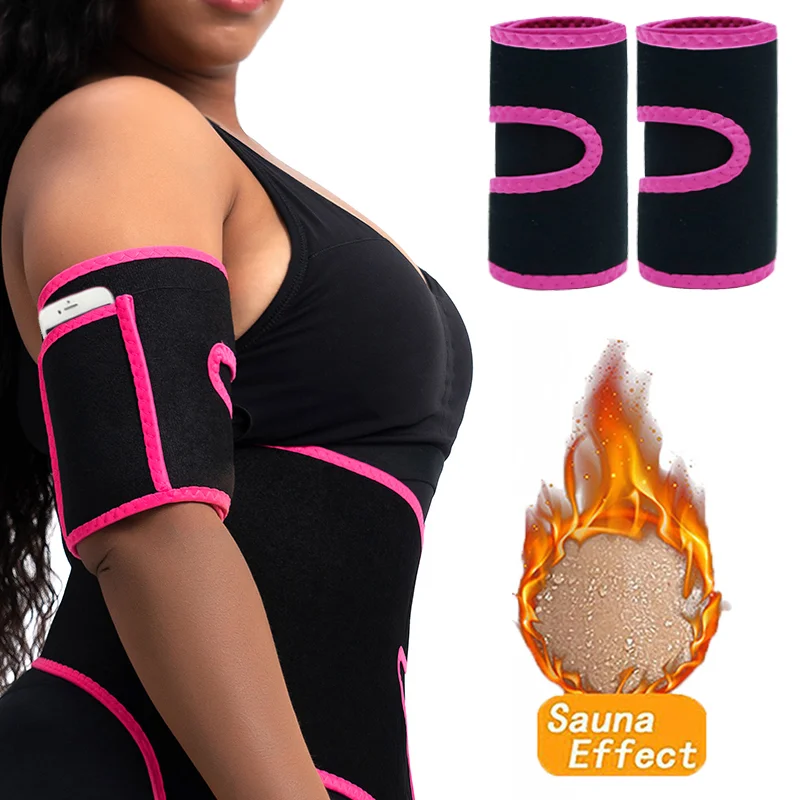 Arm Trimmers Sauna Sweat Bands Women Arm Slimmer Trainer Anti Cellulite Arm Shapers Weight Fat Reducer Loss Workout Body Shaper