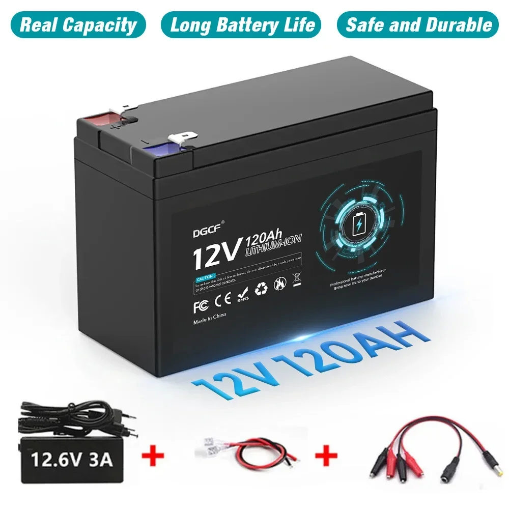 

12V 120000mAh Rechargeable 18650 Lithium Battery Solar Storage Battery Built-In BMS for Sprayer Electric Vehicle Batteries