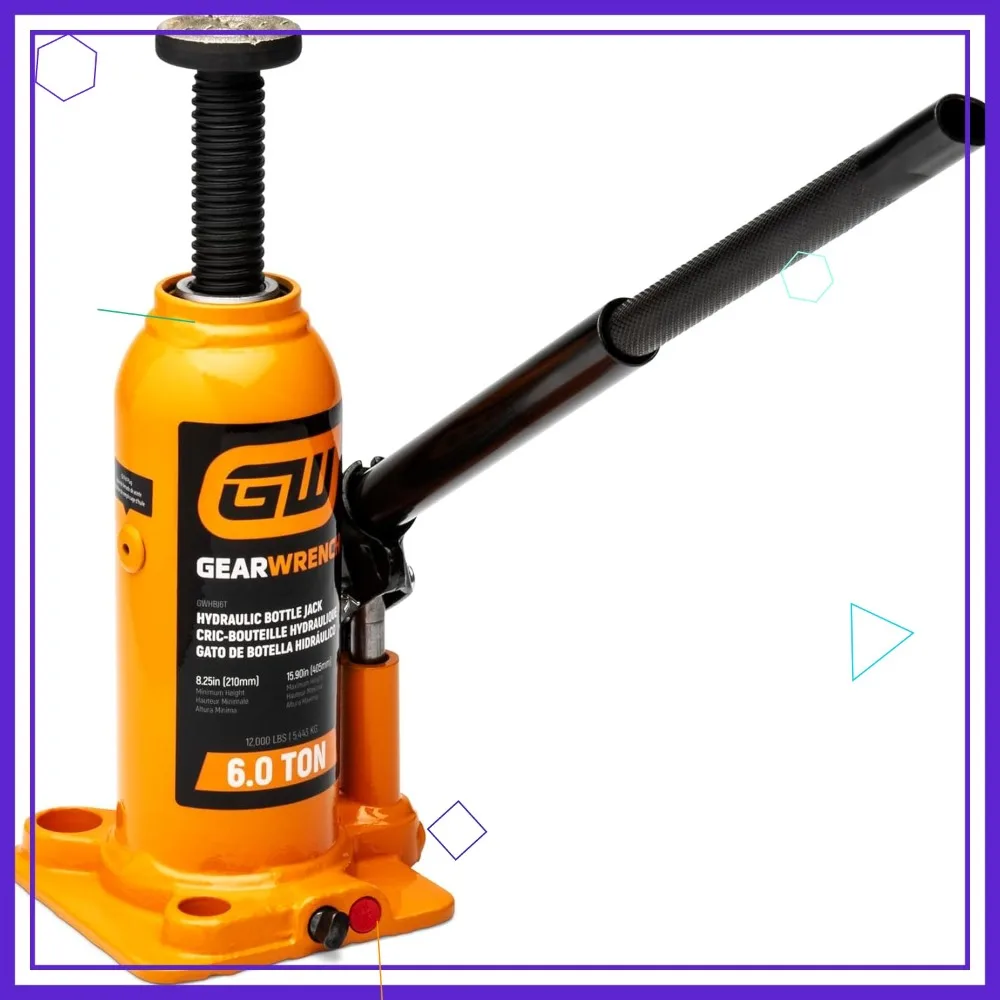 

Гидравлический бутылочный домкрат на 6 тонн для тяжелых грузов, компактный и надежный