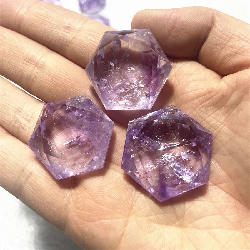 High Quality Crystal Star of David Natural  Amethyst  Pendant Ametrine Hexagram Gemstone Magen David Healing