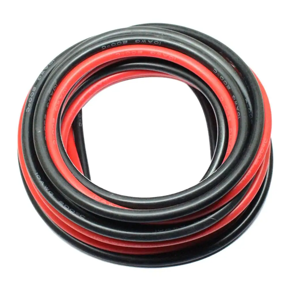 

High Temperature Resistant Silicone Wire 10AWG Flexible Soft Wire Roll for Power Supply DIY Use