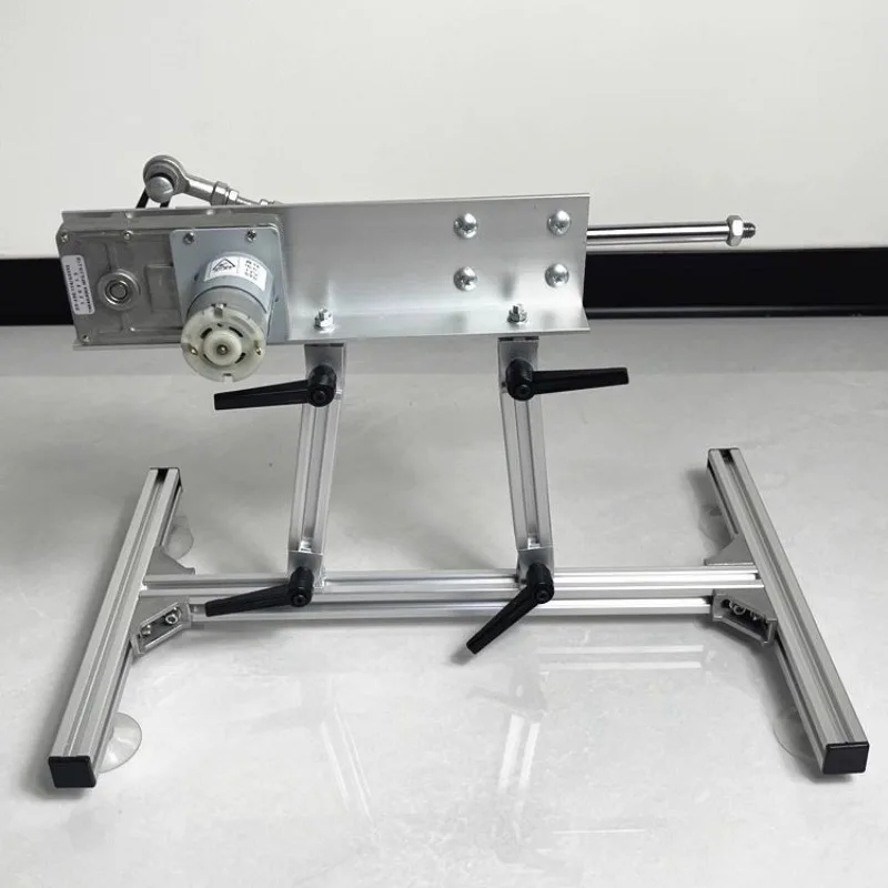 Telescopic Linear Actuator with Bracket & Suction Cup, 3XLR Connector Adjustable Stroke 2-20CM Options, 100-240V for Automation